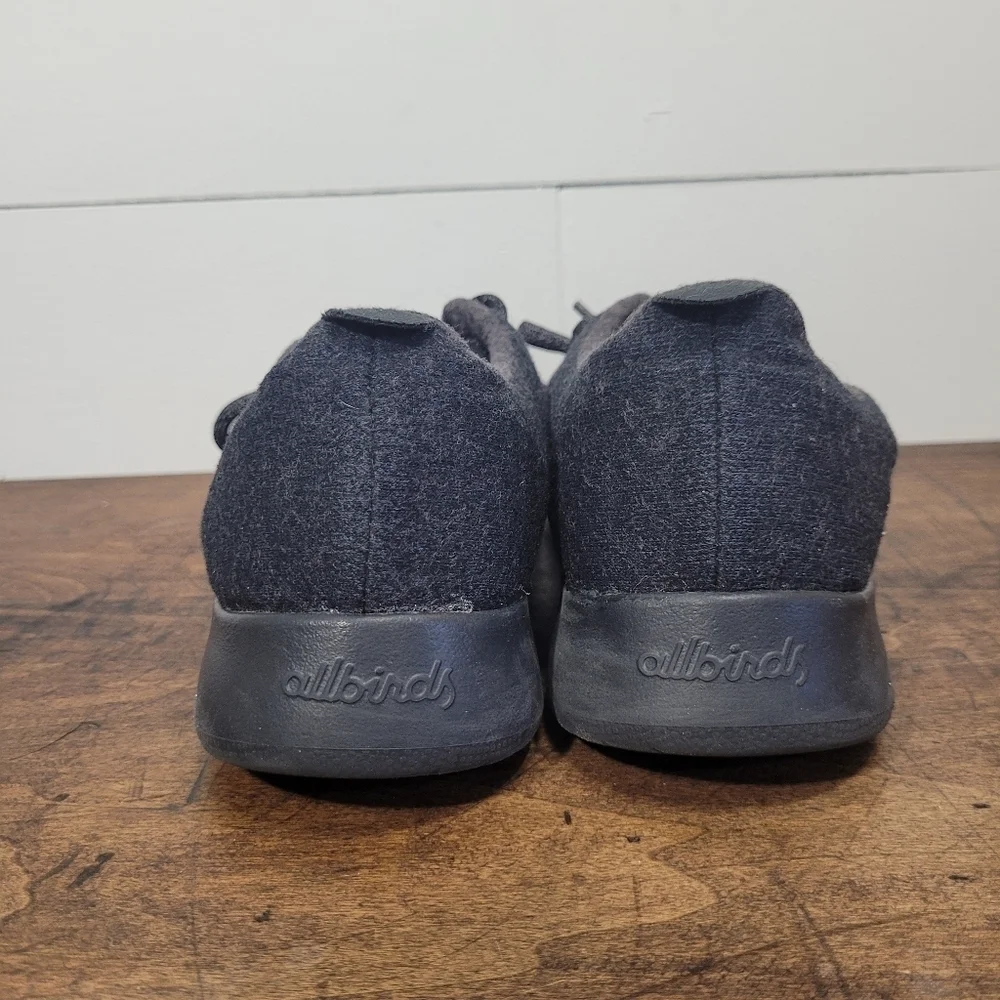 allbirds Shoes Women's sz 8 Black Wool Runners Athletic Sneakers